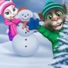 Game Talking Tom Playing Snowballs - over 4000 free online games
